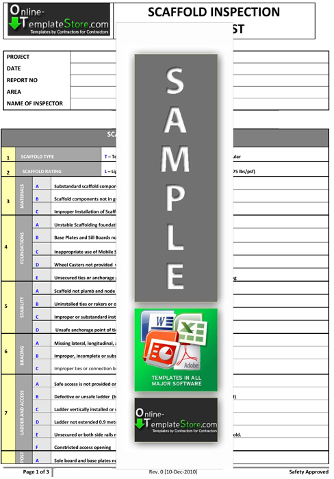 Vehicle Inspection Sheet Template from www.online-templatestore.com
