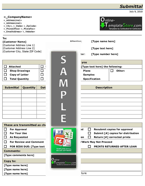 Free rfi construction forms