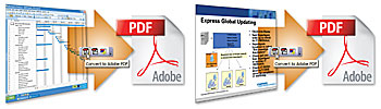 Templates created in PDF