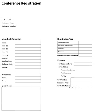 PDF Registration form