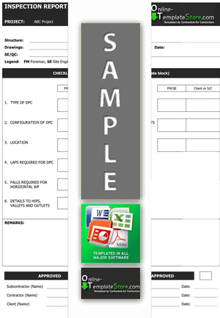 Quality Control Construction Template Store