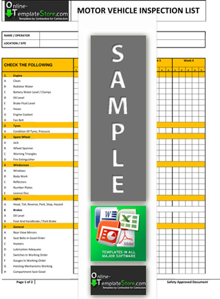 Specific tools tools and and procedures for proper wiring harness repair using the vas 1978 wiring harness. Harness Inspection Template : Health & Safety - Construction Template Store