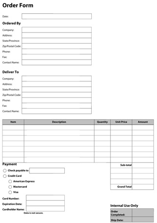 PDF Order Form